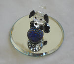 Load image into Gallery viewer, Adorable Crystal Puppy with Ball Handcrafted Using Swarovski Crystal
