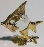 Load image into Gallery viewer, Crystal Angel Fish Miniature Handcrafted By Bjcrystalgifts Using Swarovski Crystal
