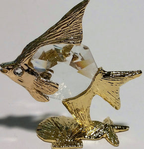Crystal Angel Fish Miniature Handcrafted By Bjcrystalgifts Using Swarovski Crystal