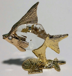 Crystal Angel Fish Miniature Handcrafted By Bjcrystalgifts Using Swarovski Crystal