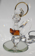 Load image into Gallery viewer, Handcrafted Crystal Angel Holding Book Made with Swarovski Crystal - Crystal Angel
