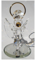 Load image into Gallery viewer, Handcrafted Crystal Angel Blowing Trumpet Made with Swarovski Crystal - Angel with Trumpet
