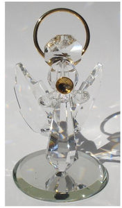 Handcrafted Crystal Angel Blowing Trumpet Made with Swarovski Crystal - Angel with Trumpet