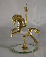 Load image into Gallery viewer, Crystal Carousel Horse made with Swarovski Crystal
