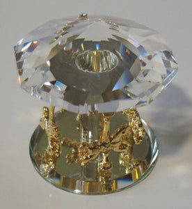 Crystal Carousel Horse Handcrafted Using Swarovski Crystal - Crystal Carousel
