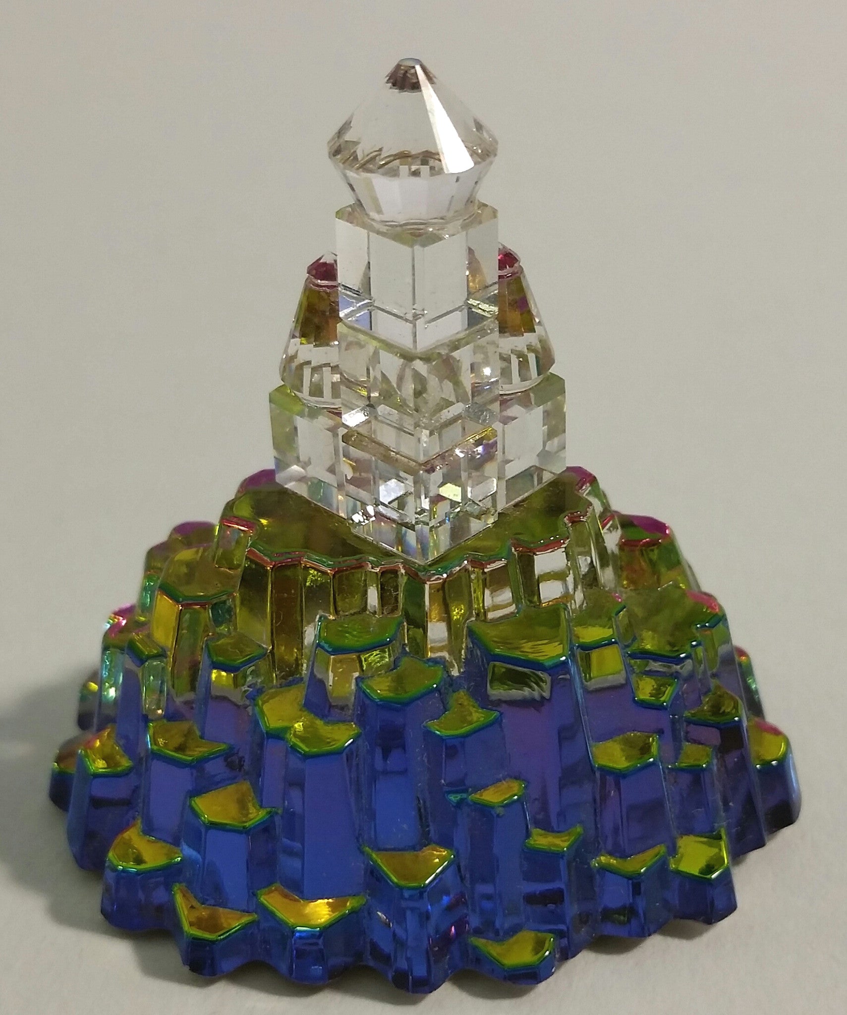 Crystal Castle Figurine Handcrafted By Bjcrystalgifts Using Swarovski Crystal