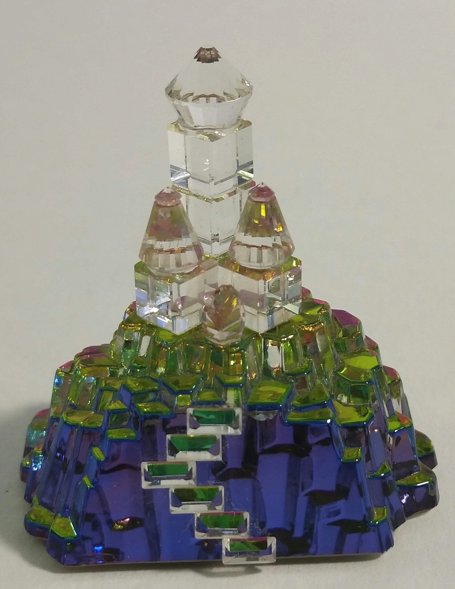 Crystal Castle Figurine Handcrafted By Bjcrystalgifts Using Swarovski Crystal