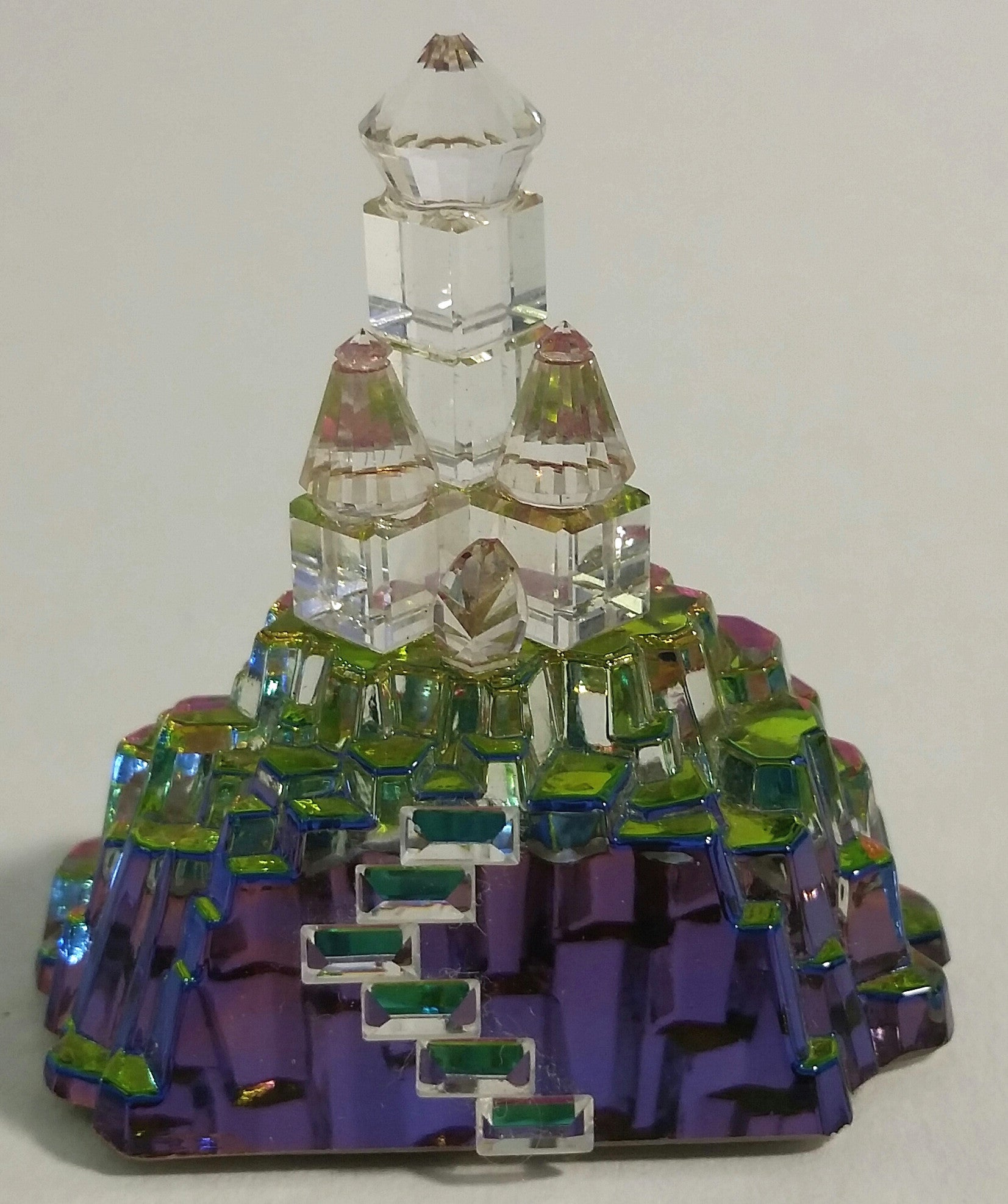 Crystal Castle Figurine Handcrafted By Bjcrystalgifts Using Swarovski Crystal