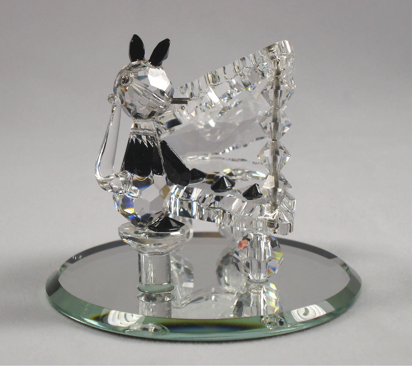 Crystal Cat Playing The Piano - Crystal Cat Miniature