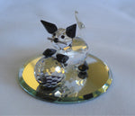 Load image into Gallery viewer, Crystal Cat Figurine - Kitten Miniature Handcrafted With Swarovski Crystal
