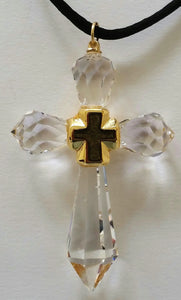 Crystal Cross Handcrafted With Swarovski Crystal - Crystal Cross Necklace - Crystal Cross Ornament