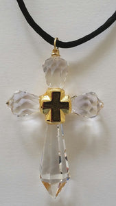 Crystal Cross Handcrafted With Swarovski Crystal - Crystal Cross Necklace - Crystal Cross Ornament