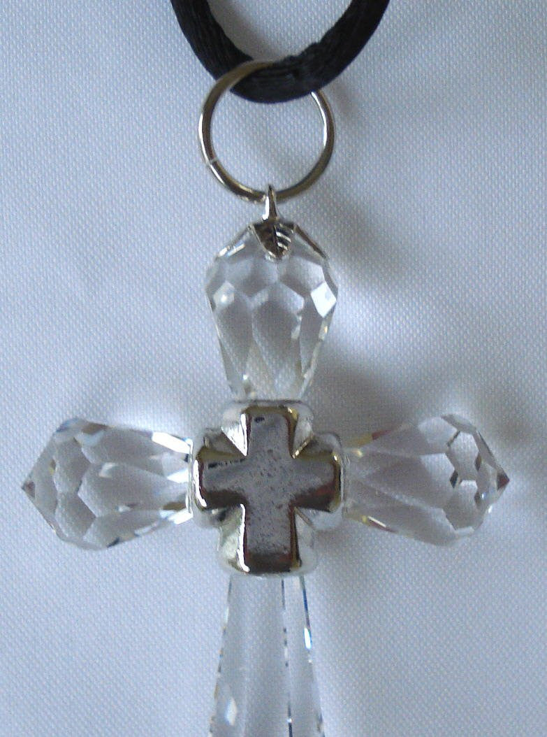 Classic Peridot Crystal Cross Necklace - Anne Koplik Designs