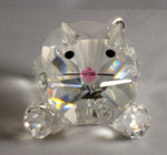 Load image into Gallery viewer, Crystal Crouching Cat Figurine - Cat Miniature Handcrafted Using Swarovski Crystal - Crystal Playful Kitten

