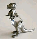 Load image into Gallery viewer, Crystal Dinosaur Figurine - Pewter Dinosaur Miniature Handcrafted With Swarovski Crystal
