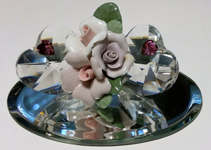 Crystal Heart Figurine Hand Crafted By Bjcrystalgifts Using Swarovski Crystal