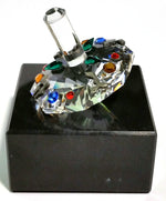 Load image into Gallery viewer, Multi-Color Crystal Dreidel Handcrafted By Bjcrystalgifts Using Swarovski Crystal - Hanukkah Gift
