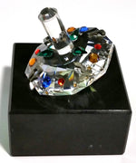 Load image into Gallery viewer, Multi-Color Crystal Dreidel Handcrafted By Bjcrystalgifts Using Swarovski Crystal - Hanukkah Gift
