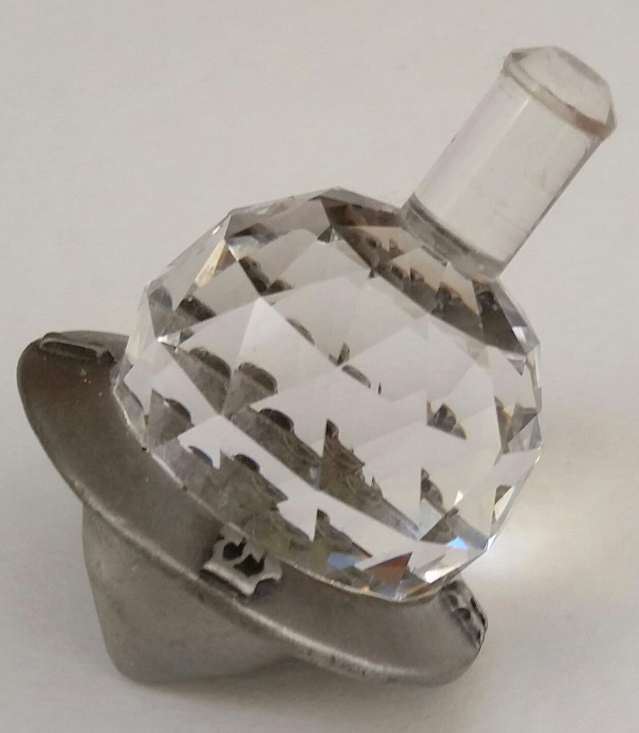 Crystal Dreidel - Pewter Dreidel Handcrafted By Bjcrystalgifts Using Swarovski Crystal