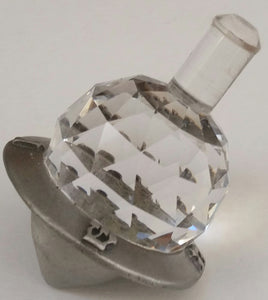 Crystal Dreidel - Pewter Dreidel Handcrafted By Bjcrystalgifts Using Swarovski Crystal