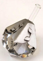 Load image into Gallery viewer, Crystal Dreidel - Pewter Dreidel Handcrafted By The Artisans At Bjcrystalgifts Using Swarovski Crystal
