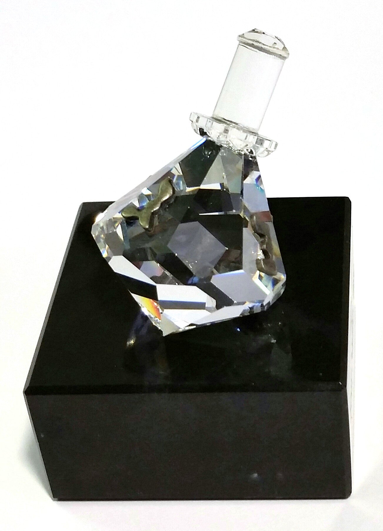 Crystal Dreidel Handcrafted By Bjcrystalgifts Using Swarovski Crystal - Hanukkah Gift