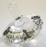 Load image into Gallery viewer, Crystal Dreidel Handcrafted By Bjcrystalgifts Using Swarovski Crystal - Pewter Dreidel
