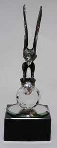 Eagle Figurine Made with Pewter and Swarovski Crystal - Eagle Miniature