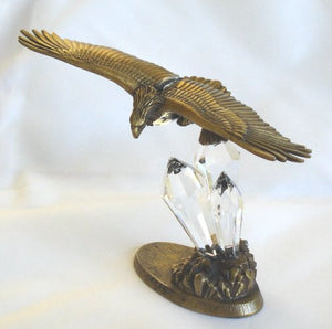 Crystal Eagle In Flight Hand Crafted By Bjcrystal Gifts Using Swarovski Crystal