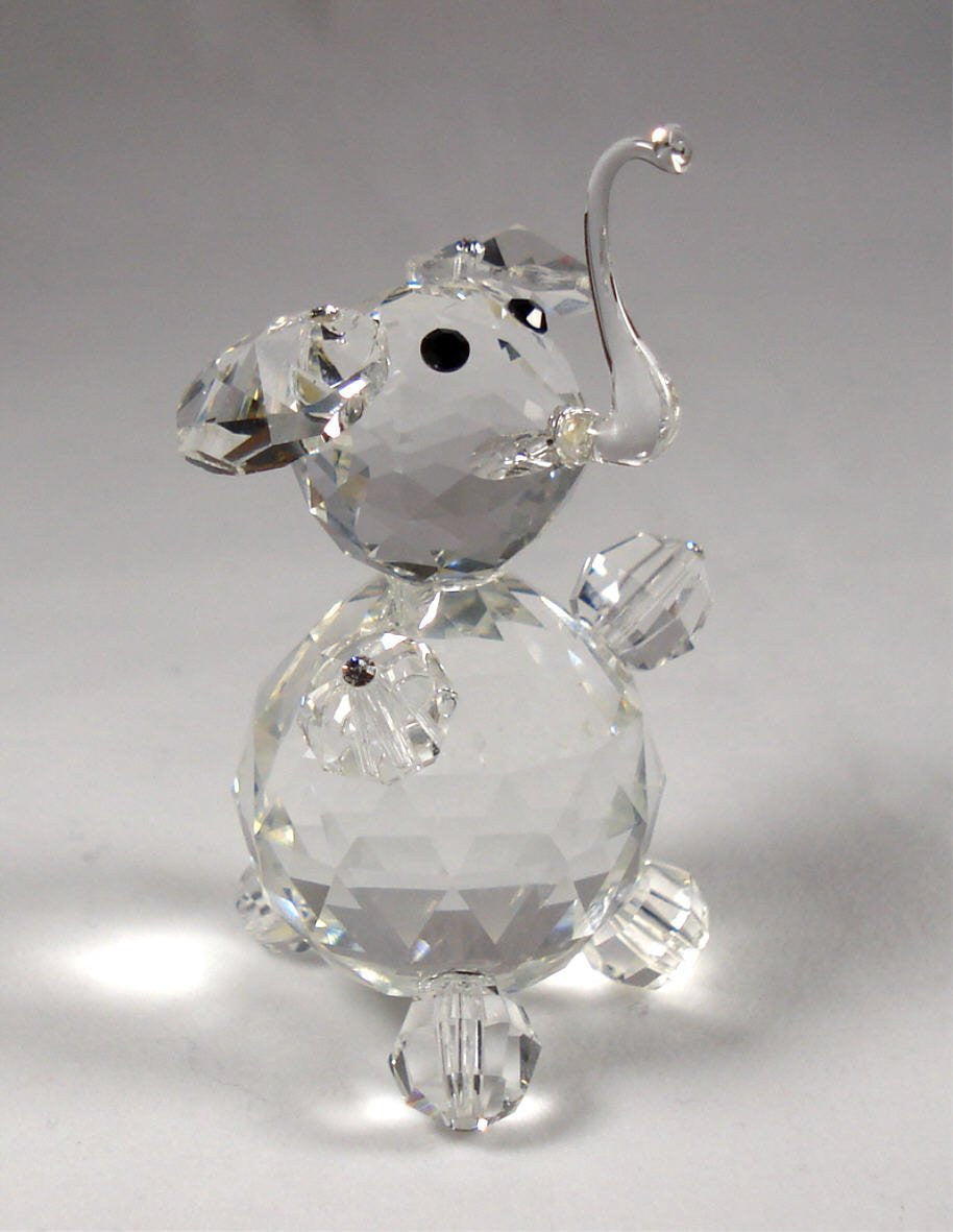 Crystal Elephant Handcrafted By Bjcrystalgifts Using Swarovski Crystal - Elephant Figurine