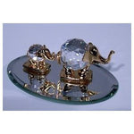 Load image into Gallery viewer, Crystal Elephant Family - Crystal Elephant Figurine - Elephant Miniature
