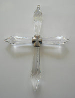 Load image into Gallery viewer, Hanging Crystal Cross Ornament Made with Swarovski Crystal - Cross Ornament
