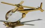 Load image into Gallery viewer, Crystal Helicopter Figurine Handcrafted By Bjcrystalgifts Using Swarovski Crystal
