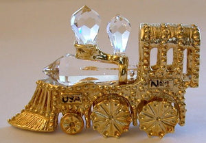 Crystal Train Locomotive made with Swarovski Crystal