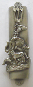 Noah's Ark Pewter Mezuzah - Mezuzah for the Door