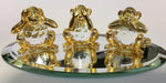 Load image into Gallery viewer, Hear No Evil, See No Evil, Speak No Evil Crystal Monkeys
