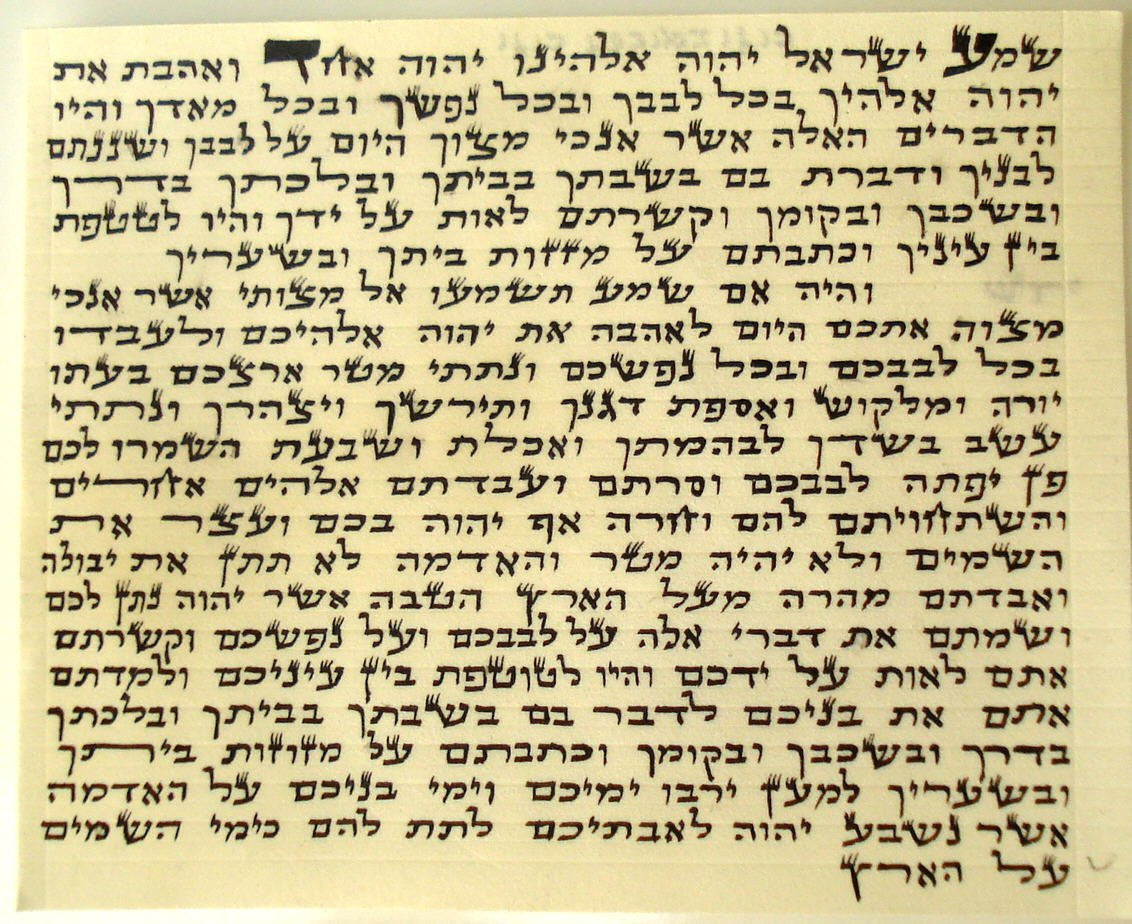 Pewter Chamsa Mezuzah with Kosher Mezuzah Scroll - Mezuzah for Door - Klaf