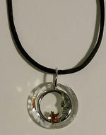 Load image into Gallery viewer, Crystal Moon and Star Necklace Handcrafted By Bjcrystalgifts Using Swarovski Crystal
