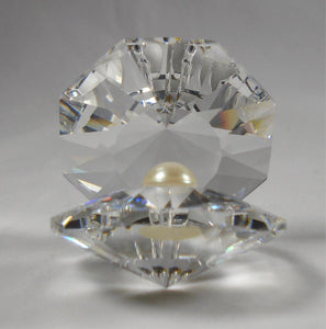 Crystal Oyster - Oyster Figurine Handcrafted By Bjcrystalgifts Using Swarovski Crystal