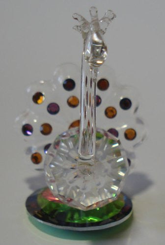 Crystal Peacock Handcrafted Using Swarovski Crystal Components