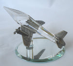 Load image into Gallery viewer, Crystal And Pewter Airplane - Crystal Jet - Pewter Jet
