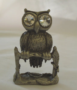 Pewter Owl Figurine