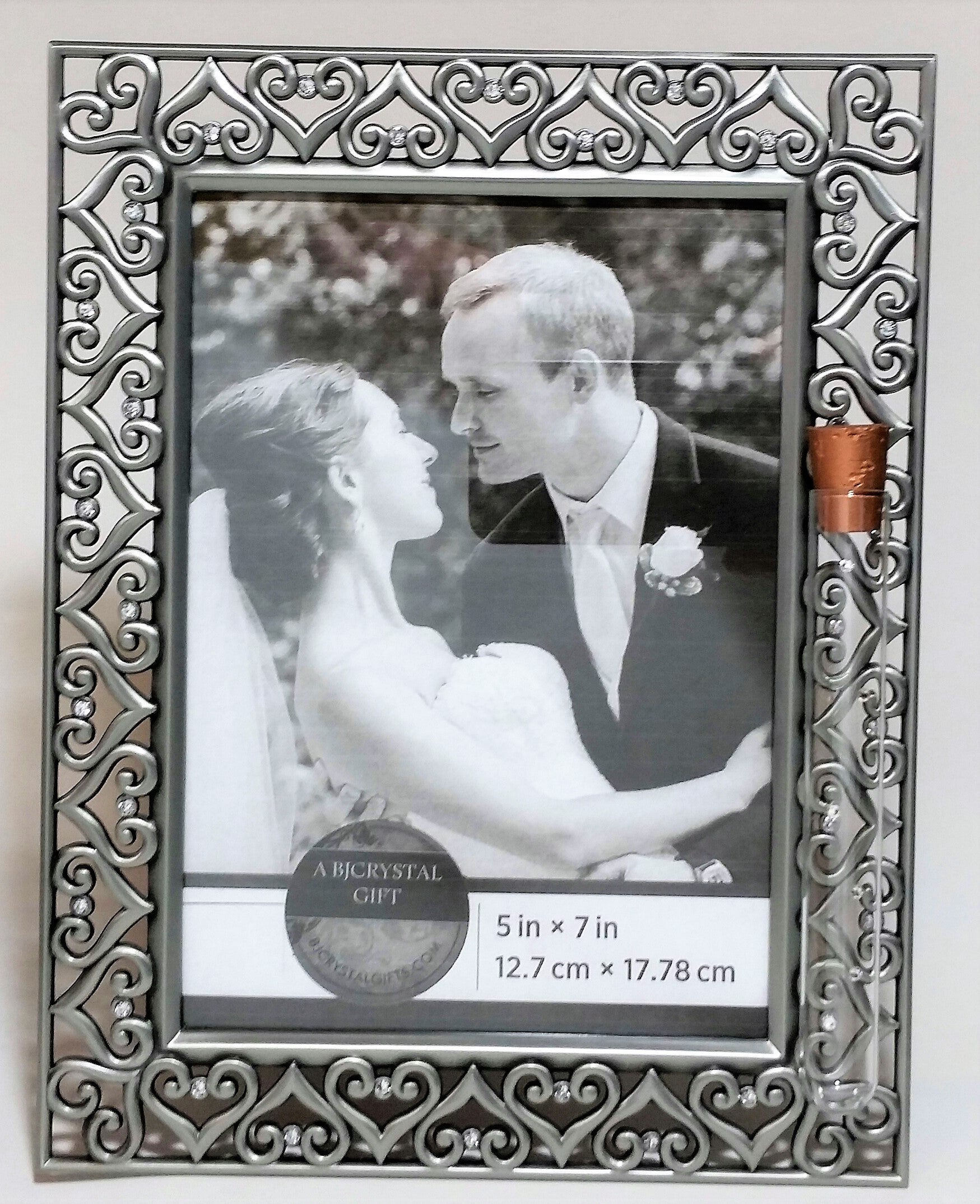 Jewish Wedding Picture Frame - Jewish Engagement Gift - 5x7 Picture Frame - Holds Shards From Jewish Wedding Ceremony