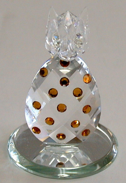 Crystal Pineapple Figurine Handcrafted With Swarovski Crystal - Pineapple Miniature