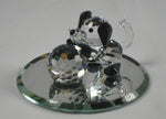 Load image into Gallery viewer, Crystal Puppy With Ball Handcrafted Using Swarovski Crystal - Dog Miniature
