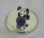 Load image into Gallery viewer, Crystal Puppy With Ball Handcrafted Using Swarovski Crystal - Dog Miniature
