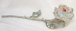 Load image into Gallery viewer, Crystal Rose Lying Ab - Handcrafted Using Swarovski Crystal - Ab Rose
