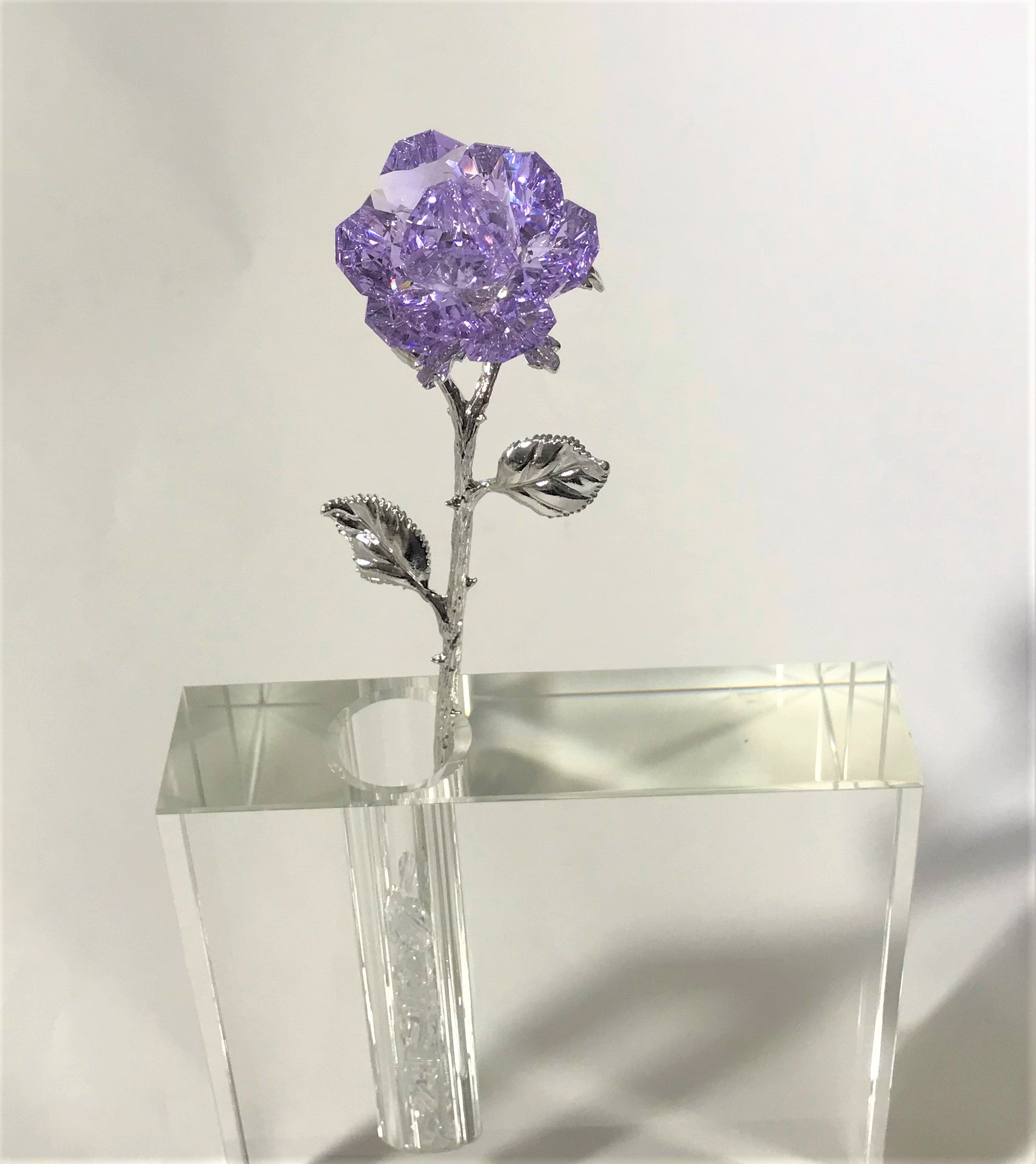 Long Stem Glass Roses