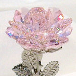 Load image into Gallery viewer, Pink Crystal Rose Made Using Swarovski Crystal
