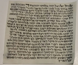 Kosher Mezuzah Scroll - Klaf - Scroll For Mezuzah Case
